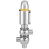 Globe-changeover valve Series: 5514 Stainless steel AISI 316L/EPDM Type coding actuator: 104 Spring closing Closing pressure range: from 6.8 to 8.9bar DN25